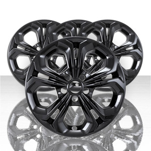 Set of 4 Snap-On Gloss Black 17" Wheel Skins for 2023-2025 Honda Accord EX-L/LX