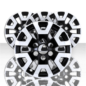 Set of 4 Snap-On Silver/Charcoal 17" Wheel Skins for 2024-2025 Toyota Tacoma SR5