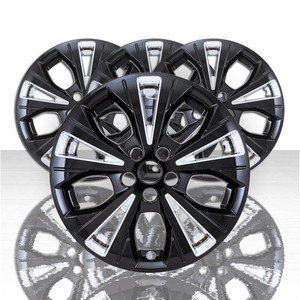 Set of 4 Snap-On Silver/Gloss Black 17" Wheel Skins for 23-25 Ford Escape Active