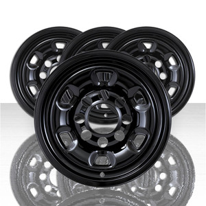 Set of 4 Snap-On Gloss Black 17" Wheel Skins for 2014-2025 RAM 2500