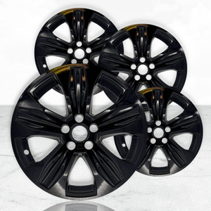 18" Gloss Black Wheel Skins for 2020-2025 Toyota Highlander XLE (Set of 4)