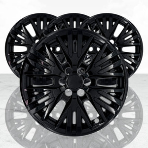 Set of 4 Snap-On Gloss Black 18" Wheel Skins for 2024-2026 Chevrolet Traverse LT