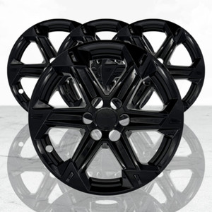 Set of 4 Snap-On Gloss Black 18" Wheel Skins for 2023-2026 Chevrolet Blazer LT