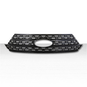 2-Piece Gloss Black ABS Grille Overlay for 2020-2024 Ford Explorer