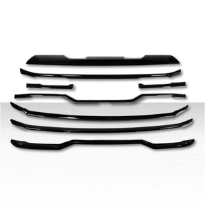 8-Piece Gloss Black ABS Grille Overlay for 2023-2026 GMC Sierra 1500 SLT