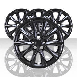 Set of 4 Snap-On Gloss Black 17" 5 V Spoke Wheel Skins for 2026 Honda CR-V EX