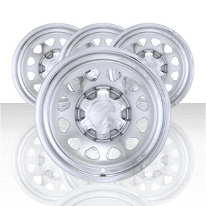 Set of 4 Snap-On Chrome 17" Wheel Skins for 23-26 Sierra 1500 Pro/Colorado WT
