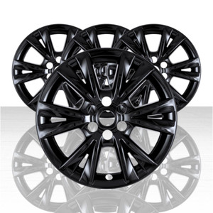 Set of 4 Snap-On Gloss Black 18" Wheel Skins for 21-25 Cadillac XT5/XT6 Luxury