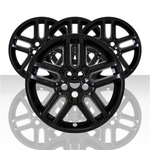 Set of 4 Snap-On Gloss Black 18" Wheel Skins for 2025-2026 Ford Explorer Active