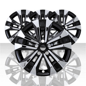 4 Set Snap-On Silver/Gloss Black 17" Wheel Skins for 25-26 Chevrolet Equinox LT
