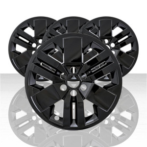 Set of 4 Snap-On Gloss Black 17" Wheel Skins for 2025-2026 Nissan Frontier SV
