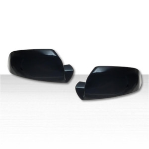 Set of 2 Top Half Mirror Covers for 16-23 Toyota Tacoma Limited/SR - Gloss Black