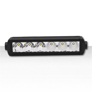 9" Spot/Flood Combo Beam LED Straight Light Bar w/6 Clear Bulbs [3600 Lm]