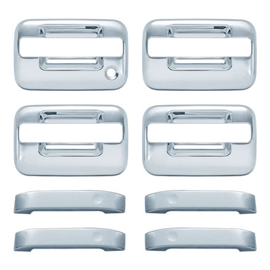 Auto Reflections | Door Handle Covers and Trim | 04-14 Ford F-150 | 11106NK-f-150-Chrome-Door-Handle-Covers