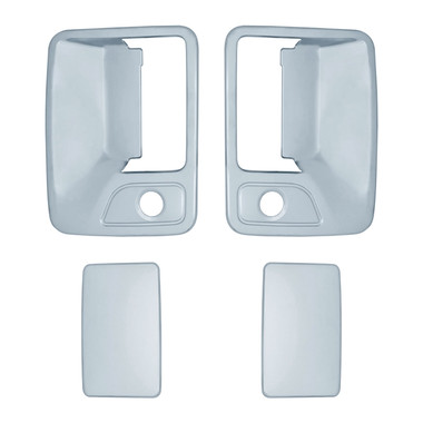 Auto Reflections | Door Handle Covers and Trim | 99-14 Ford Super Duty | 11205-f-250-350-Chrome-Door-Handle-Covers