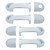 Auto Reflections | Door Handle Covers and Trim | 03-05 Lincoln Aviator | 11606K-aviator-Chrome-Door-Handle-Covers