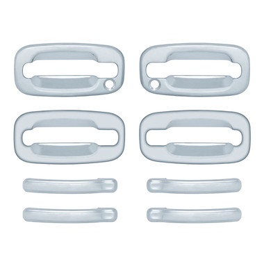 Auto Reflections | Door Handle Covers and Trim | 02-06 Chevrolet Avalanche | 12106-avalanhe-Chrome-Door-Handle-Covers