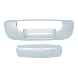 Auto Reflections | Tailgate Handle Covers and Trim | 02-08 Dodge RAM 1500 | 14107-Ram-Chrome-Tail-Gate-Cover