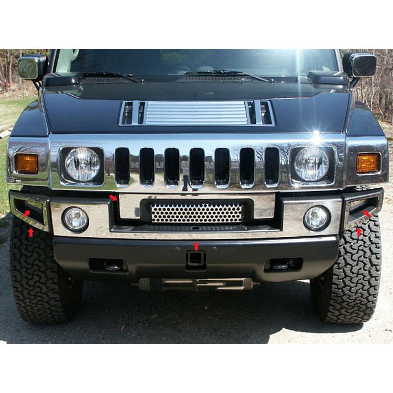 Luxury FX Bumper Covers and Trim 0309 Hummer H2 LUXFX0279
