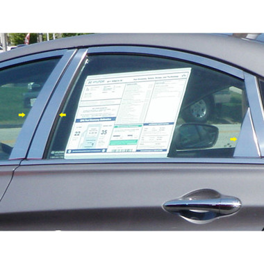Luxury FX | Pillar Post Covers and Trim | 11-14 Hyundai Sonata | LUXFX0538