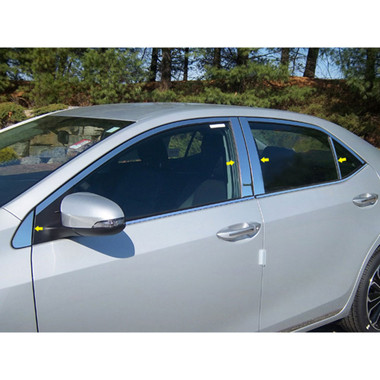Luxury FX | Pillar Post Covers and Trim | 14 Toyota Corolla | LUXFX0574