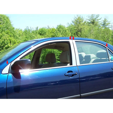 Luxury FX | Pillar Post Covers and Trim | 03-08 Toyota Corolla | LUXFX0597