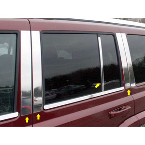 Luxury FX | Pillar Post Covers and Trim | 06-10 Jeep Commander | LUXFX0826