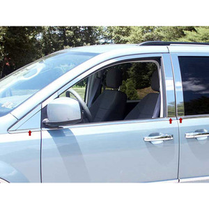 Luxury FX | Pillar Post Covers and Trim | 08-14 Dodge Grand Caravan | LUXFX0902