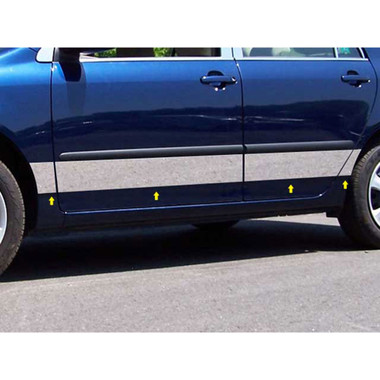 Luxury FX | Side Molding and Rocker Panels | 03-08 Toyota Corolla | LUXFX1179