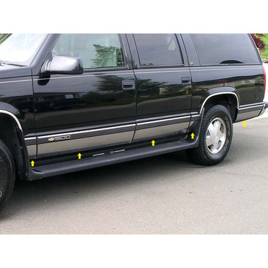 Luxury FX | Side Molding and Rocker Panels | 92-99 Chevrolet Suburban | LUXFX1226