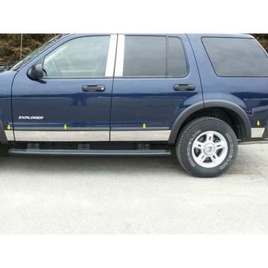 Luxury FX | Side Molding and Rocker Panels | 02-07 Ford Explorer | LUXFX1272