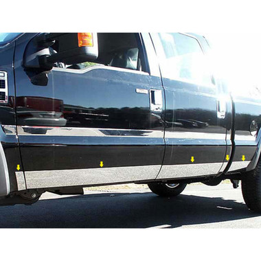 Luxury FX | Side Molding and Rocker Panels | 08-10 Ford Super Duty | LUXFX1337