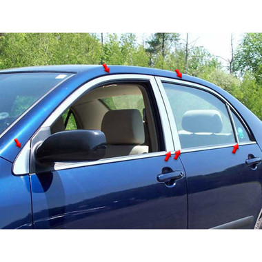 Luxury FX | Window Trim | 03-08 Toyota Corolla | LUXFX1459
