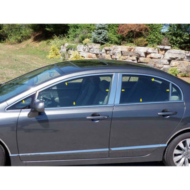 Luxury FX | Window Trim | 06-11 Honda Civic | LUXFX1474