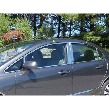 Luxury FX | Window Trim | 06-11 Honda Civic | LUXFX1475