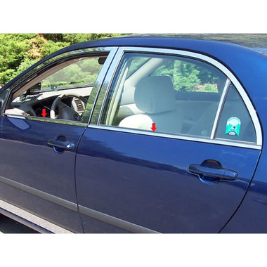 Luxury FX | Window Trim | 03-08 Toyota Corolla | LUXFX1626