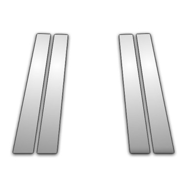 Auto Reflections | Pillar Post Covers and Trim | 05-13 Audi A6 | P1021-Chrome-Pillar-Posts