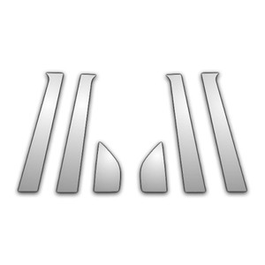 Auto Reflections | Pillar Post Covers and Trim | 02-08 Chevrolet Aveo | P1619-Chrome-Pillar-Posts