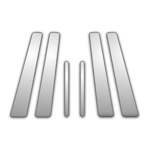 Auto Reflections | Pillar Post Covers and Trim | 04-06 KIA Optima | P39458B-Chrome-Pillar-Posts