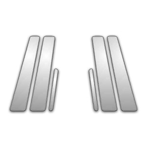 Auto Reflections | Pillar Post Covers and Trim | 07-12 Lexus ES | P3971-Chrome-Pillar-Posts