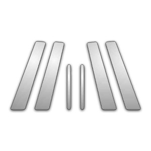 Auto Reflections | Pillar Post Covers and Trim | 04-13 Mazda 3 | P4151-Chrome-Pillar-Posts