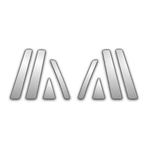 Auto Reflections | Pillar Post Covers and Trim | 07-13 Mazda CX-9 | P4173-Chrome-Pillar-Posts