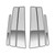 Auto Reflections | Pillar Post Covers and Trim | 07-12 Nissan Sentra | PC-432-Sentra-Pillar-Post