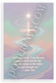 Jesus 'I Am the Way and the Truth and the Life' John 14:6 Inspirational 12x18 US Made Poster