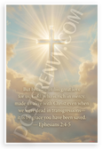 Ephesians 2:4-5 'By Grace You Have Been Saved' Christian Inspirational 12x18 US Made Poster