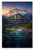 Romans 8:38-39 'Nothing Will Separate Us From Gods Love' Inspirational 12x18 US Made Poster