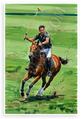 Nacho Figueras Polo Player Action Horseback 12x18 US Made Poster
