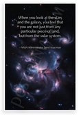 Jared Isaacman 'When You Look at the Stars' NASA Galaxy Inspirational 12x18 US Made Poster