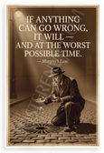 Murphy's Law "If Anything Can Go Wrong It Will" Vintage 12x18 US Made Poster