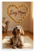 Spinone Italiano Dog Mom Bone Treat Heart Wall Art 12x18 US Made Poster